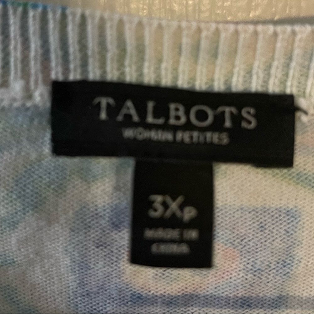 Talbots Colorful Patterned Cardigan - Picture 5 of 6